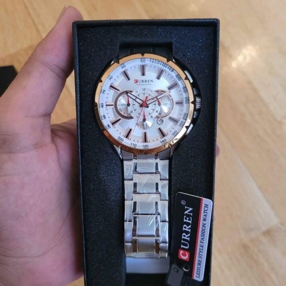 CURREN Stylish Chronograph Stainless Steel Watch for Men