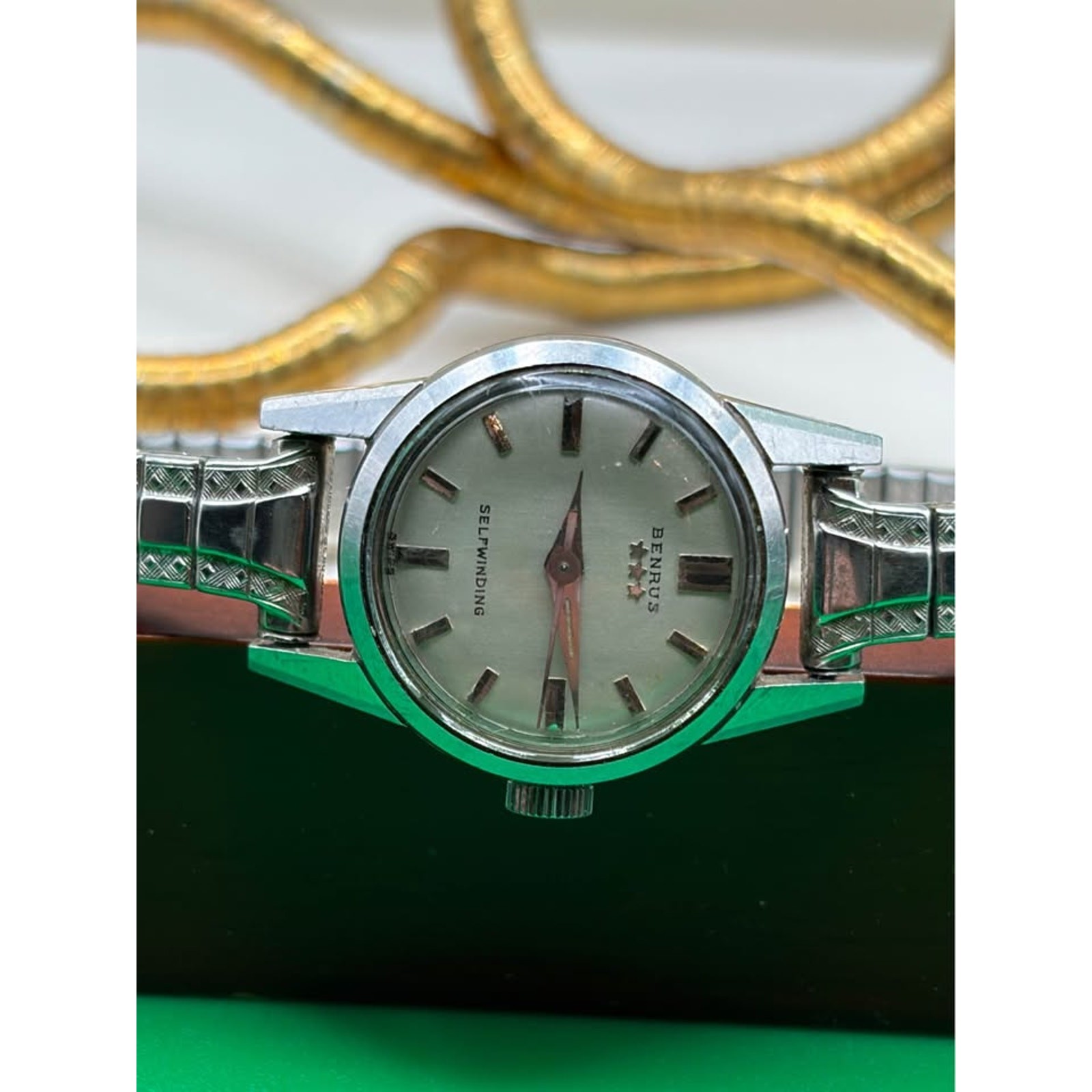 Vintage Benrus Automatic Men’s Silver Tone Self Winding 7001 Series Watch