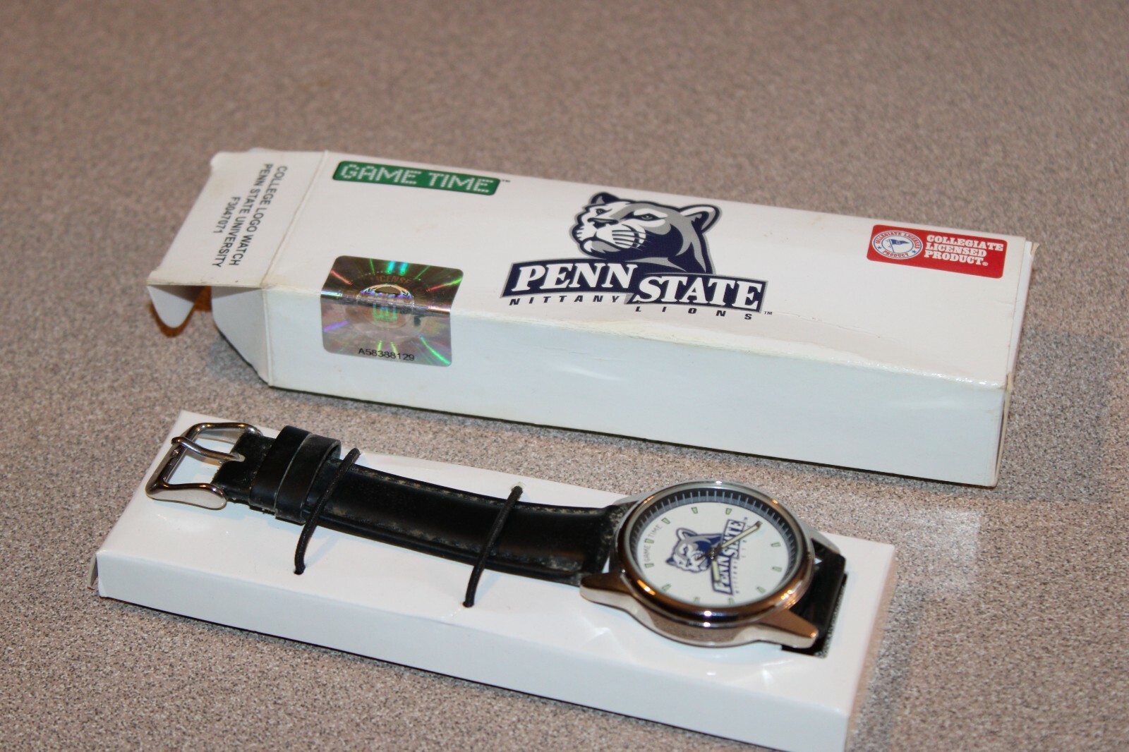 NOS Penn State Game Time Round Dial Watch from Avon Nittany Lions Collegiate