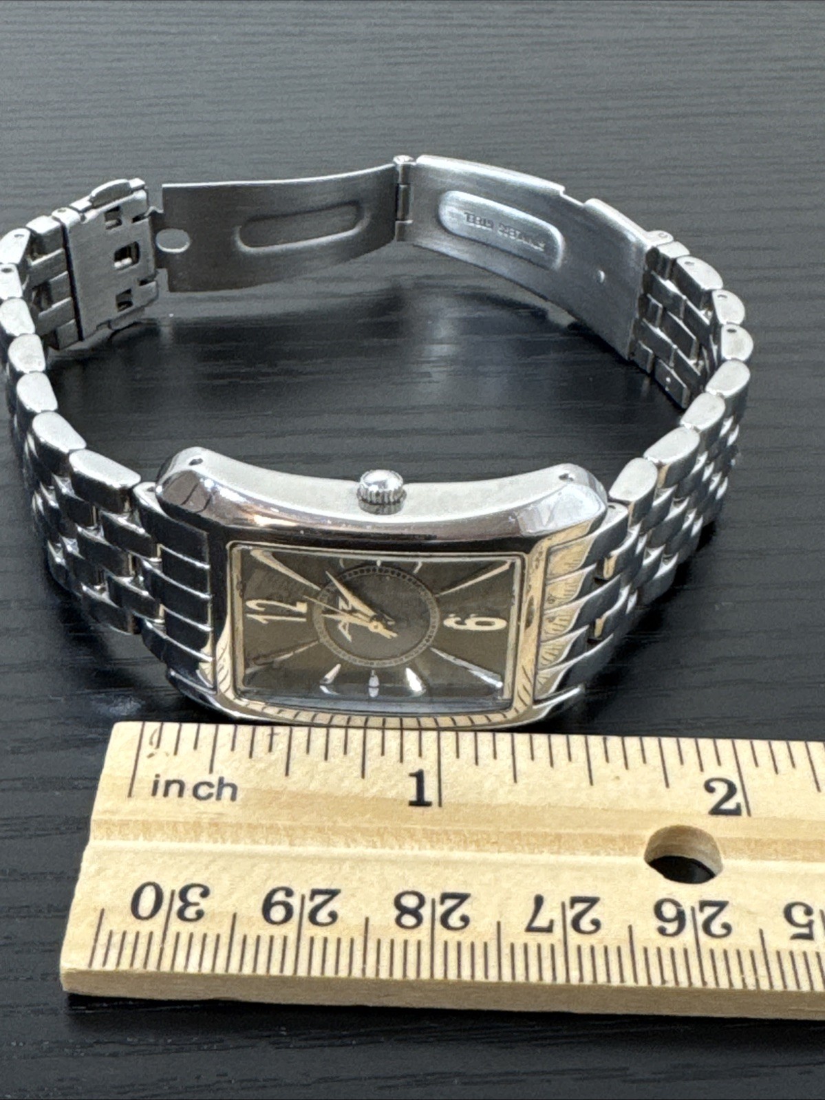 A II Z Watch Rectangular Face Water Resistant SR626SW Japan Movt Needs Battery