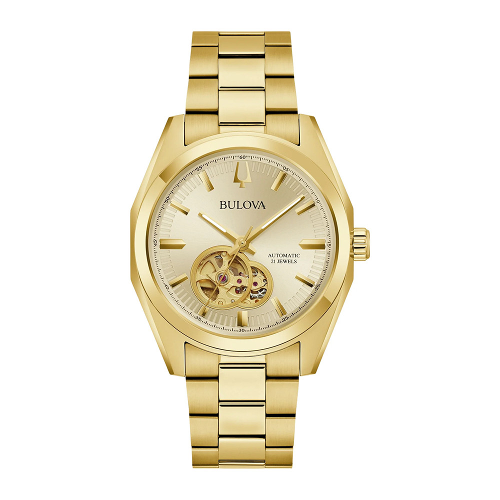 Bulova Classic Surveyor 97A182 Men’s Automatic Stainless Steel Watch 39 mm