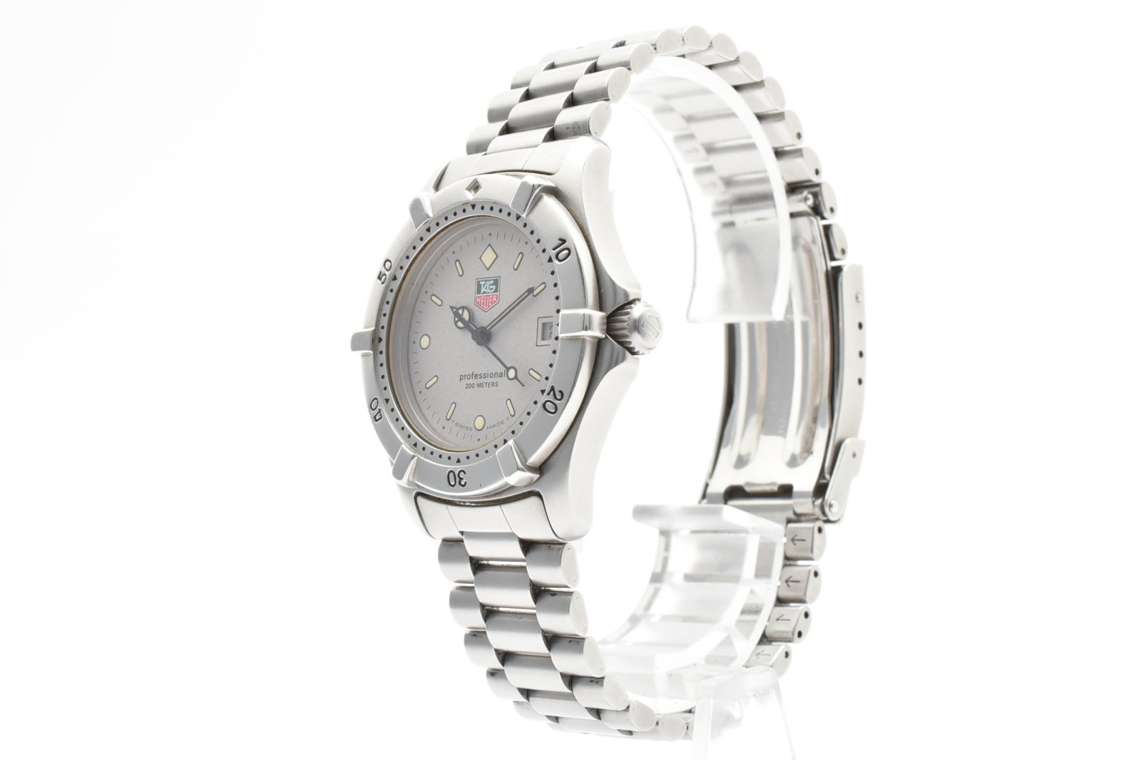 ▶️TAG HEUER 2000 Professional 962.213R Quartz Vintage Gray Dial Men’s Watch