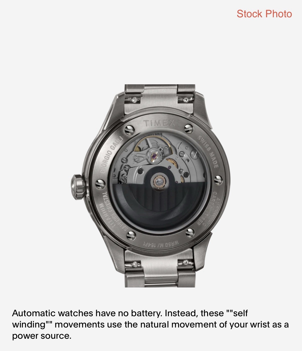 Timex Giorgio Galli S2Ti Automatic 38mm Titanium Silver Dial Bracelet
