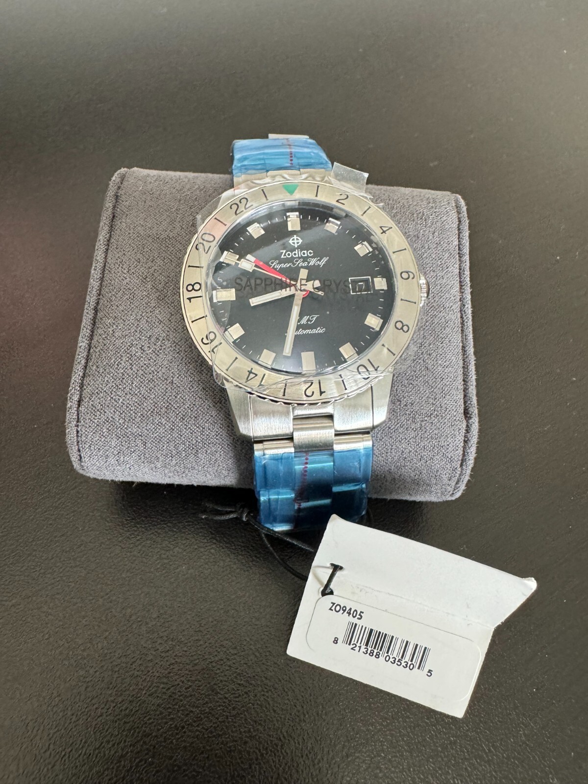 Zodiac Super Sea Wolf Automatic Black Dial GMT Men’s Watch ZO9405