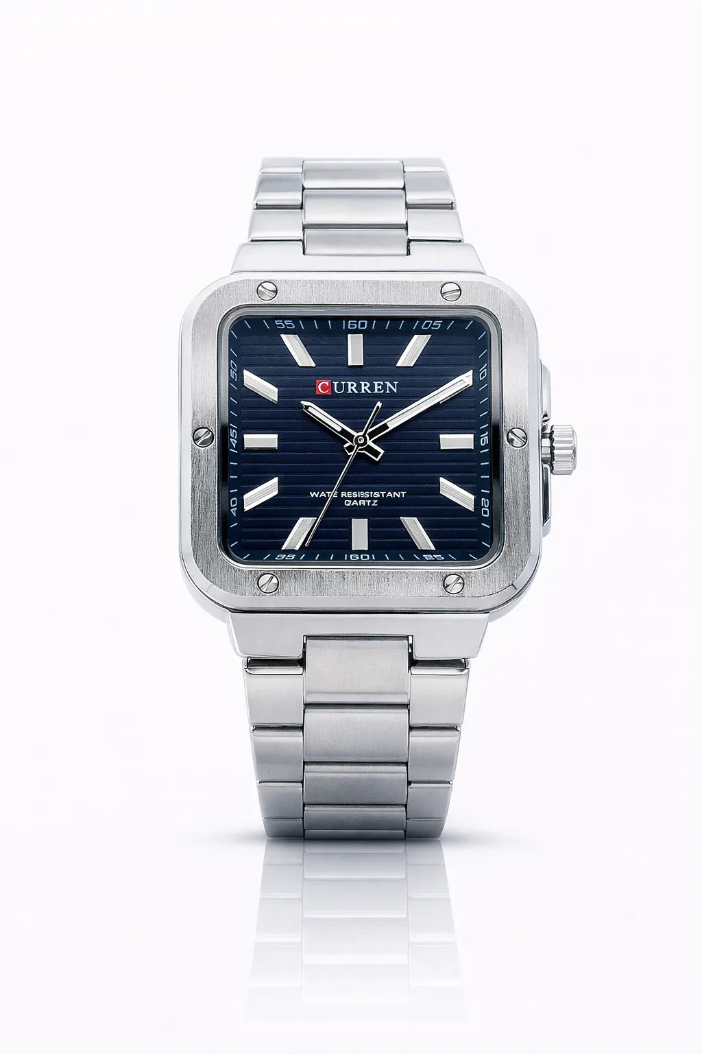 Men’s Business Quartz Watch Stainless Steel Bracelet Luminous Day Date