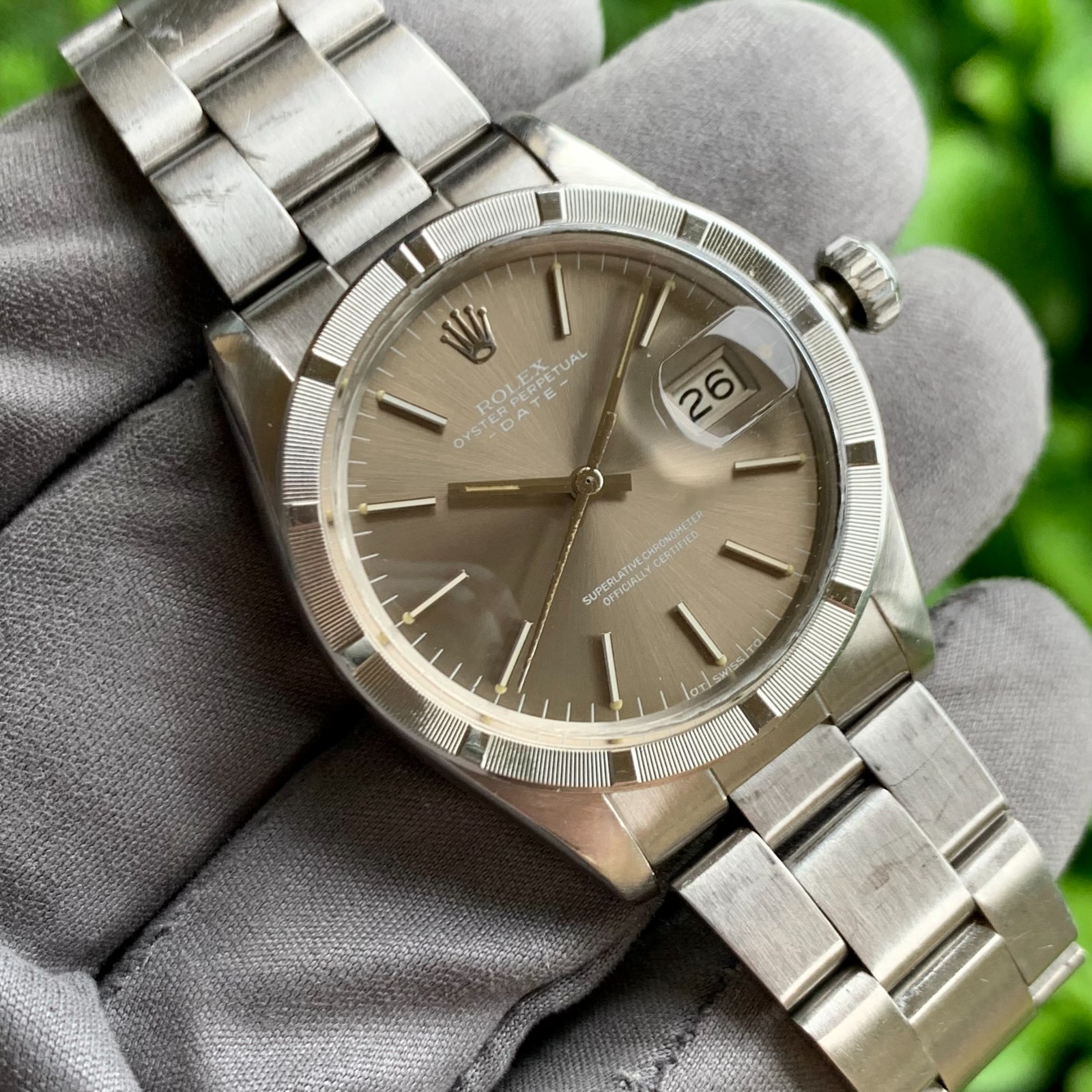 1979 Rolex Date Ref. 1501 – Rare Grey Sigma Dial – Automatic Steel Wristwatch
