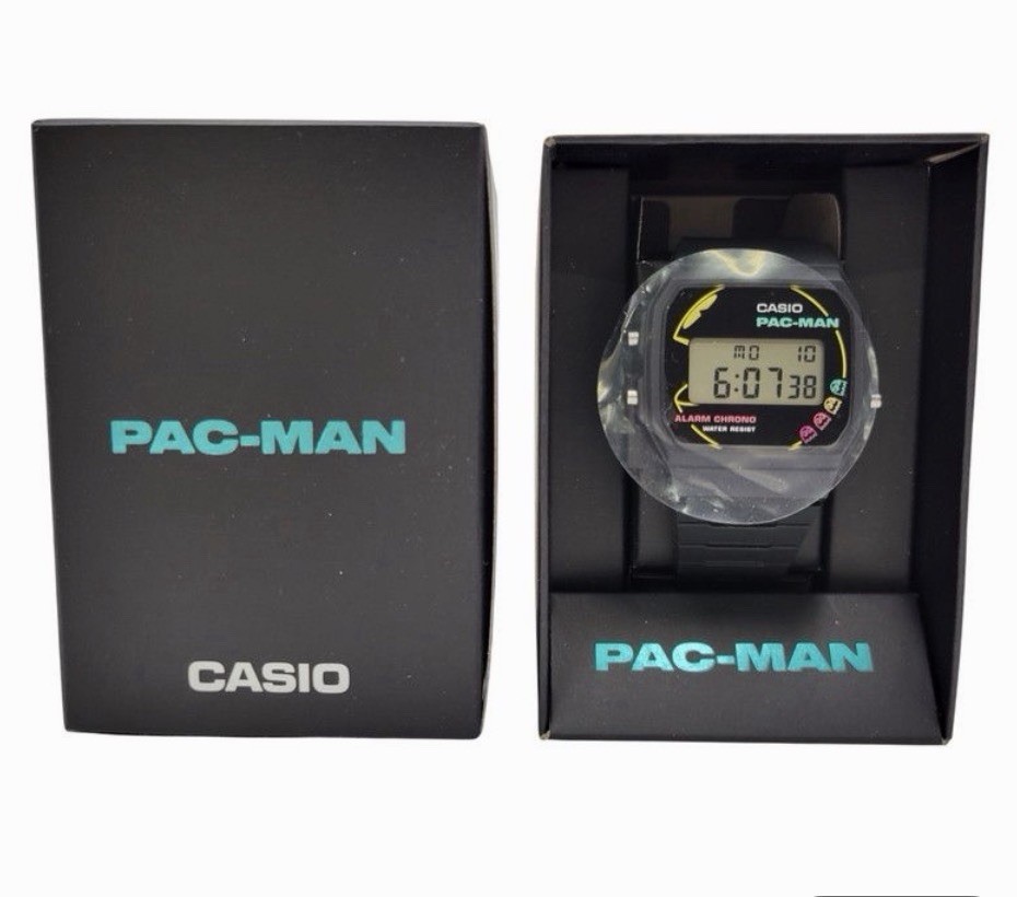 Casio Pac-Man 45th Anniversary Collaboration Series Digital Watch F-91WPC-1A