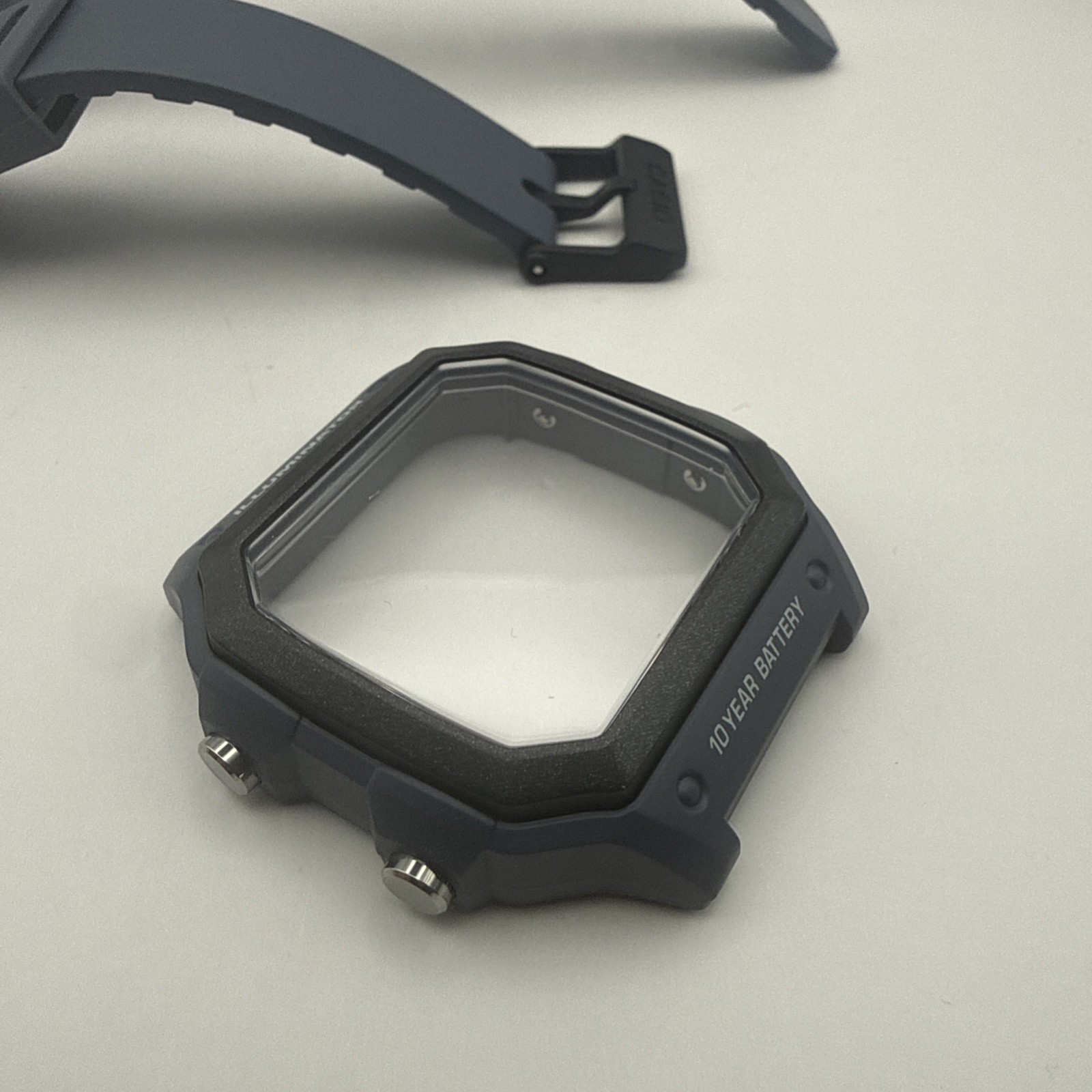 Casio WS1600 Case and Strap Gray With Black Bezel Original Parts