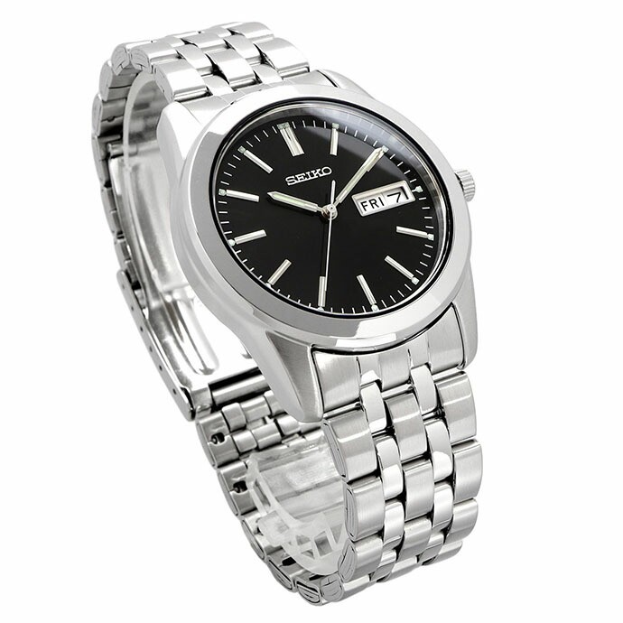 Seiko Selection SCXC013 Quartz Black Dial 37.9 mm Watch
