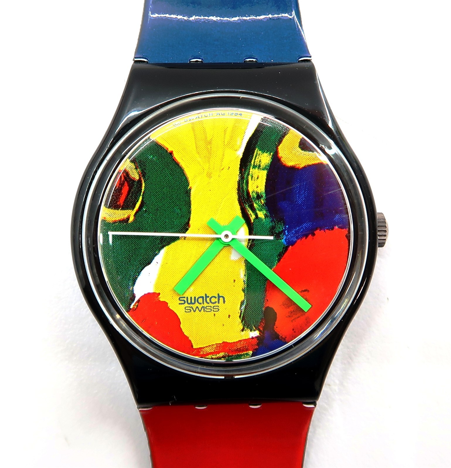NEW Swatch Watch TEMPS ZERO GB166 Bengt Lindstrom 1995 w/ Case, Print & Papers