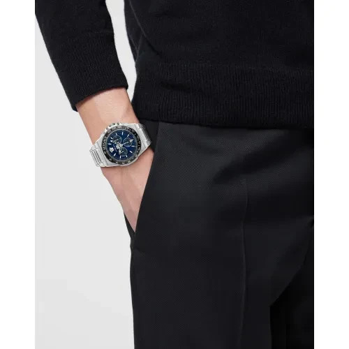 Versace Greca Extreme Chronograph VE7H00423 Blue Dial Swiss Quartz 45mm Sapphire