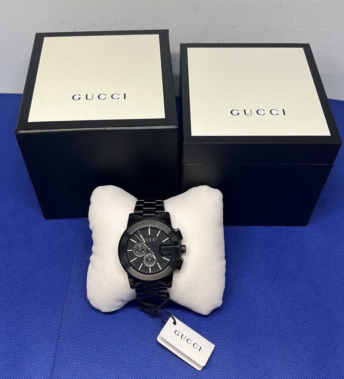 Gucci G-Chrono 44mm Stainless Steel – Black Dial Quartz Men Watch