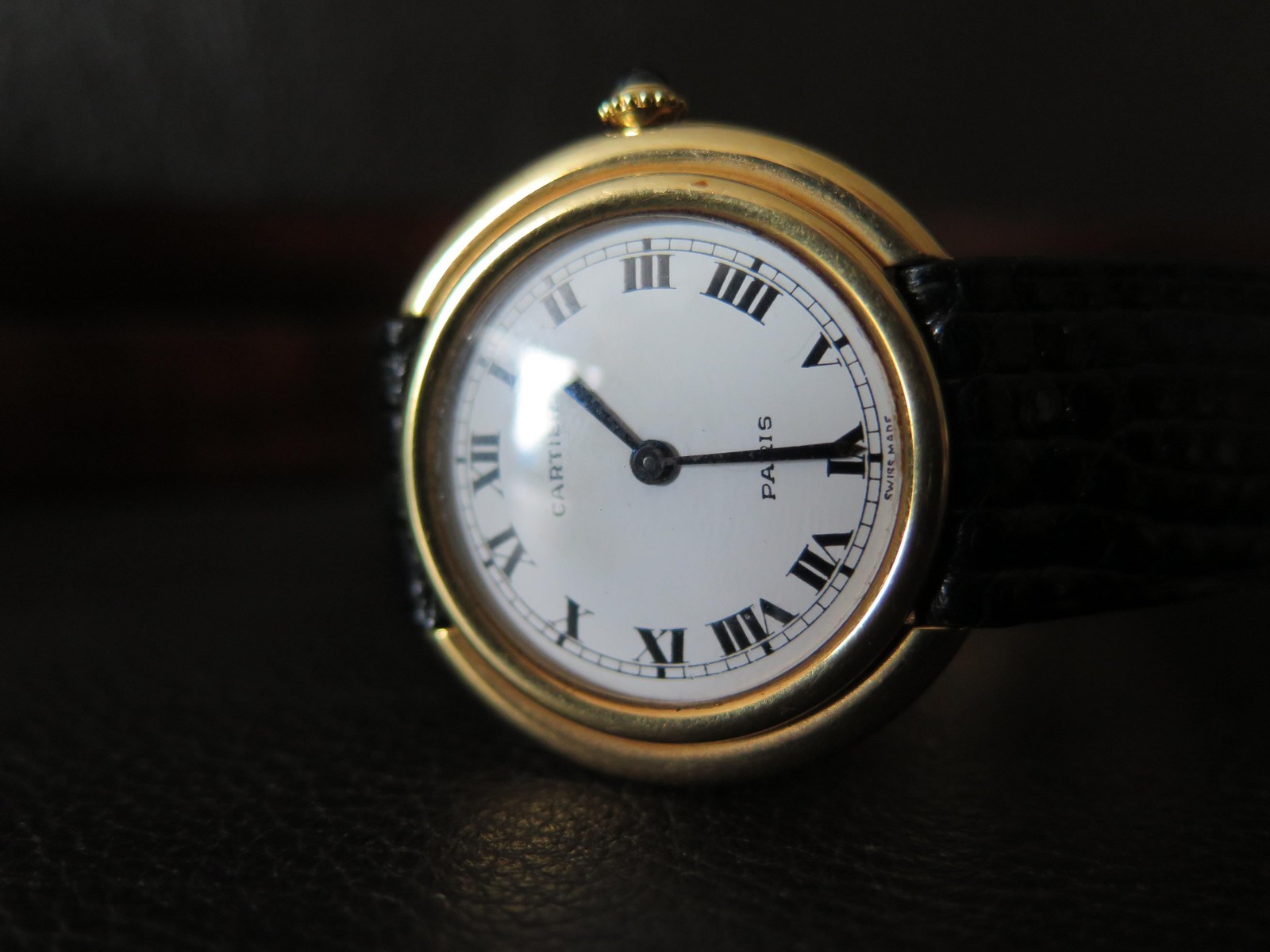 Cartier Paris Vendome Large Automatic Original Deployant Buckle Ca 1970s