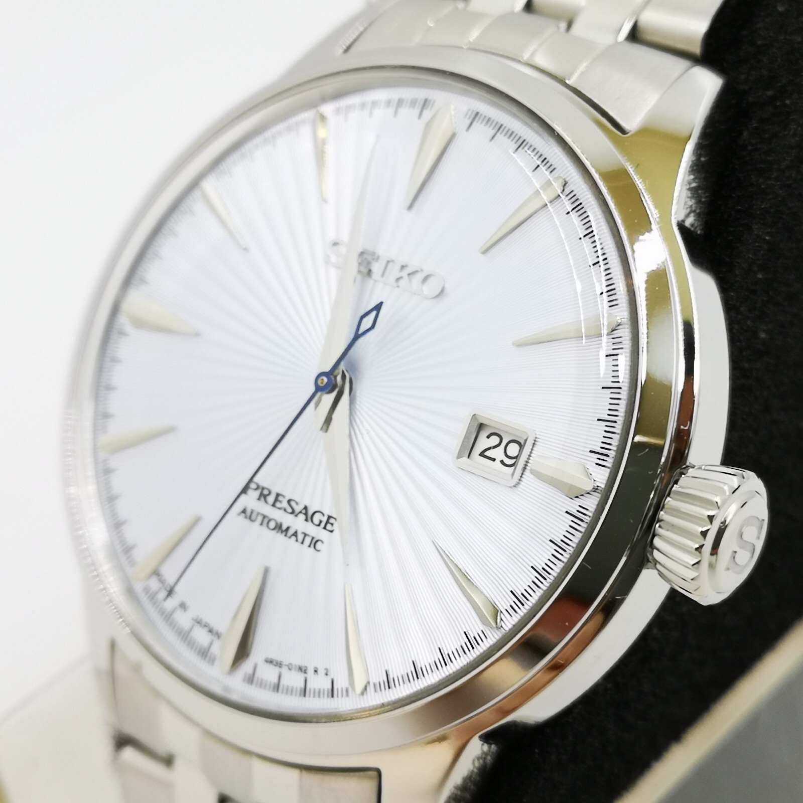 SEIKO PRESAGE BASIC SARY161 Ice Blue Skydiving Automatic Men’s Watch New in Box