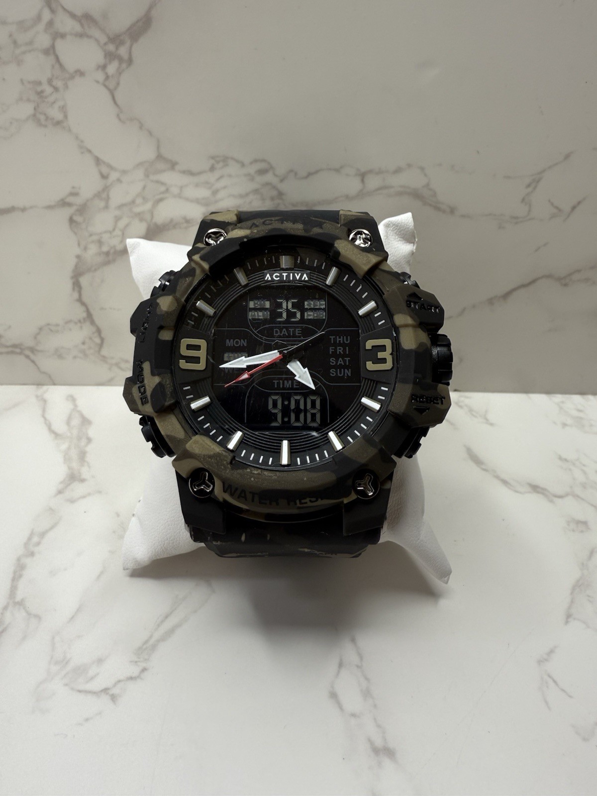 Activa X 53mm Invicta Dual Time Mens Watch ACW8049MC-002 Camouflage/Tan
