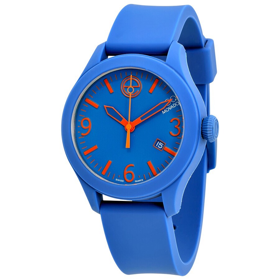 ESQ Movado 07301464 Silicone and Dial Blue Watch