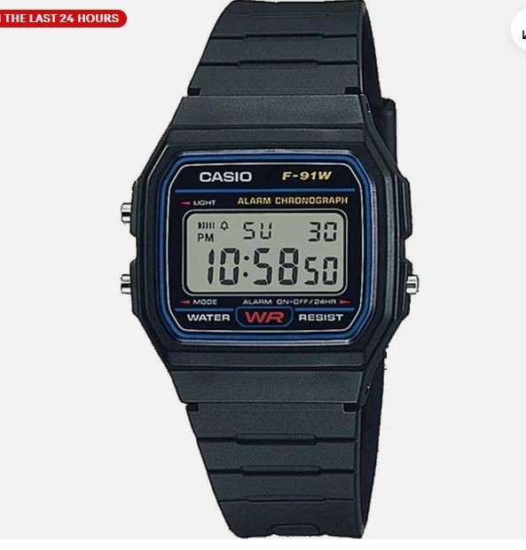 Casio F91W Classic Resin Strap Digital Waterproof Sport Watch – F91W-1