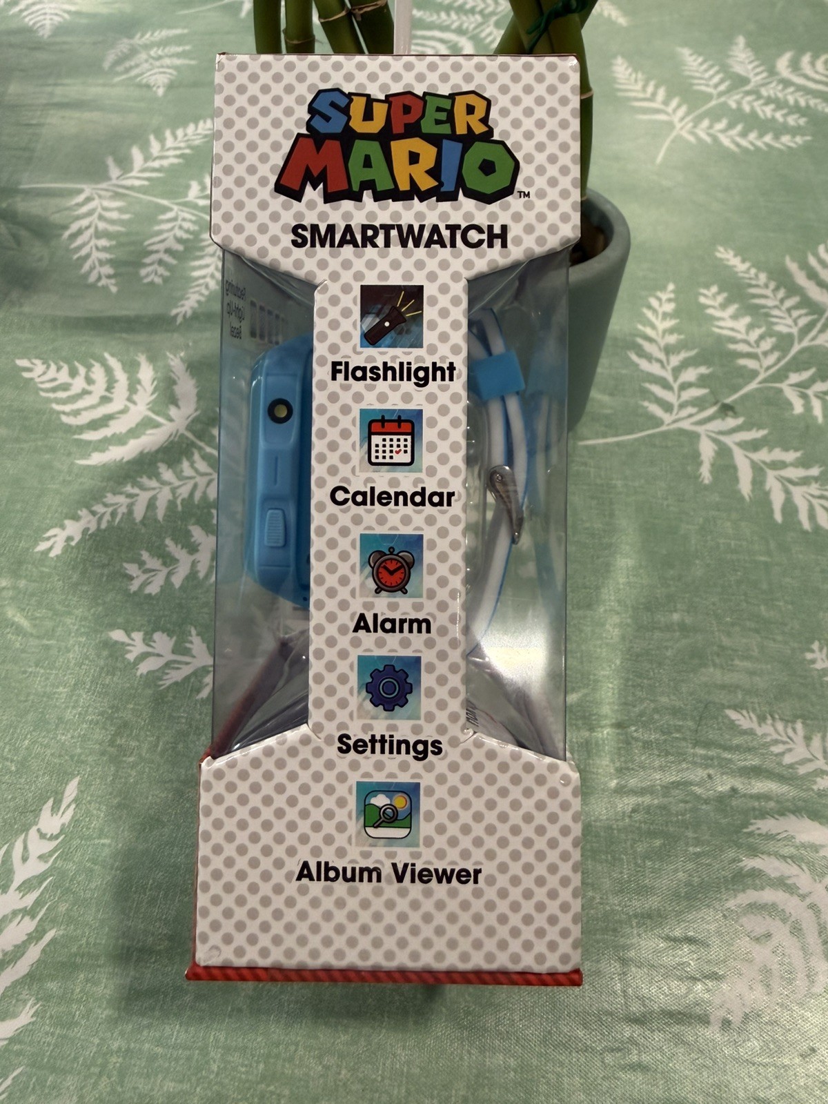 Kids Super Mario Light Up Interactive Smartwatch – Blue