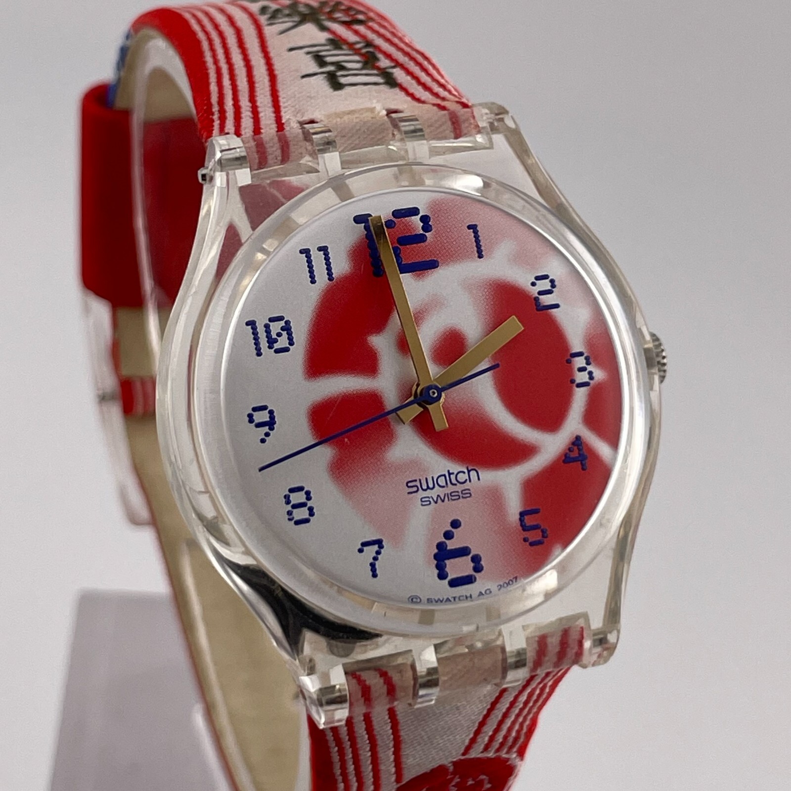 Swatch Lady Watch Beijing 2008 Olympics 34mm Case Rare Quartz Three Hands