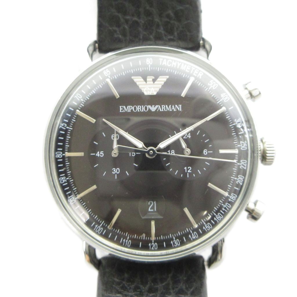 Emporio Armani AR-11143 Quartz Men’s Watch 40mm Steel Black B