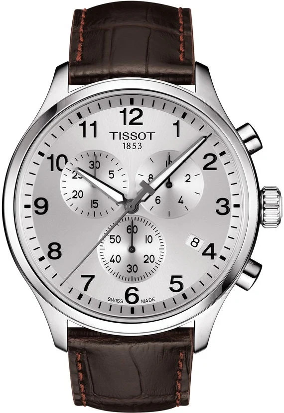 Tissot Swiss Watch Chrono XL Classic 45mm Silver Sapphir Men’sT116.617.36.037.00