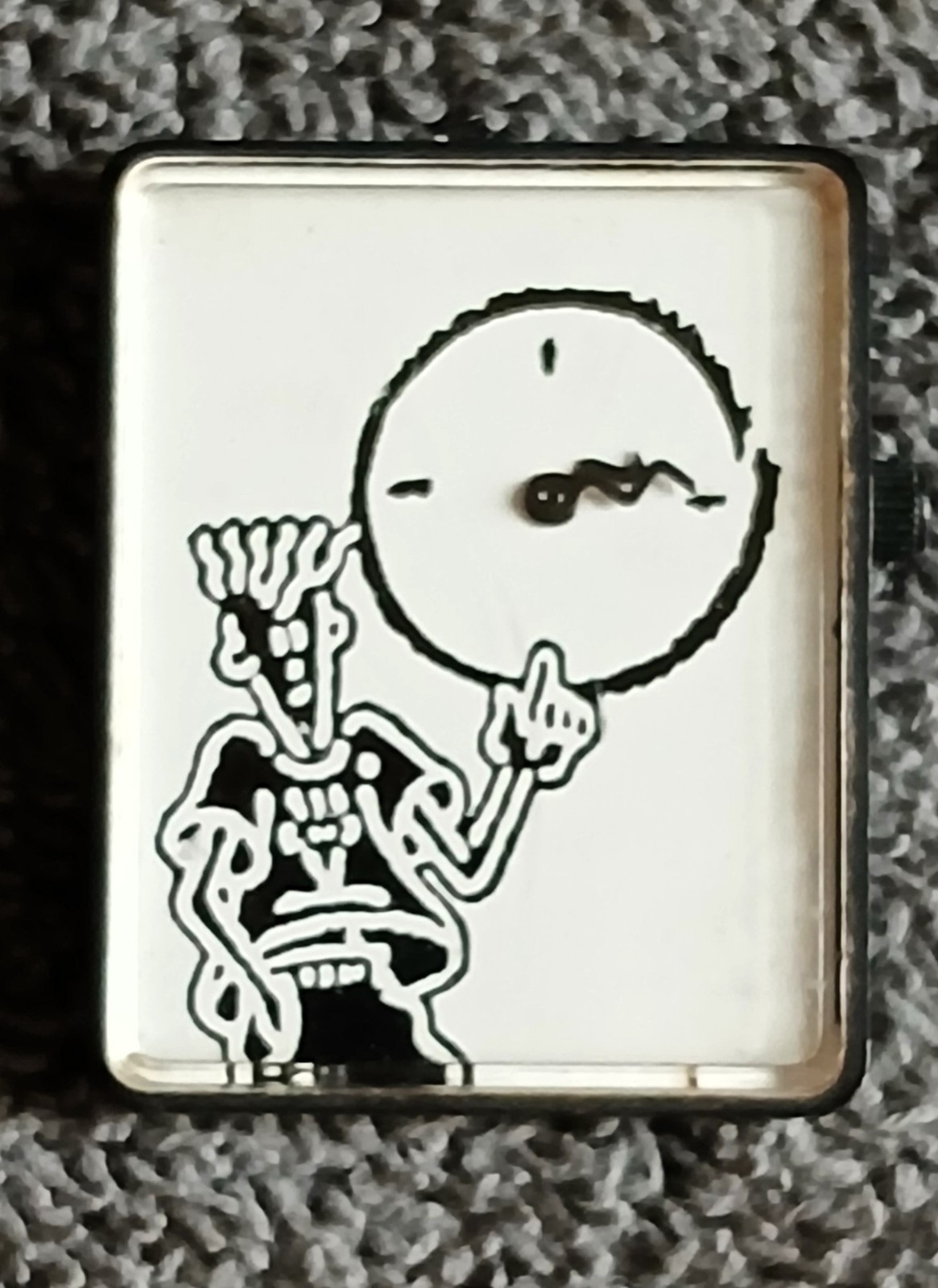Vtg Fido Dido 7up Drink Tank Watch 27mm Black White Dial -New Battery -Working