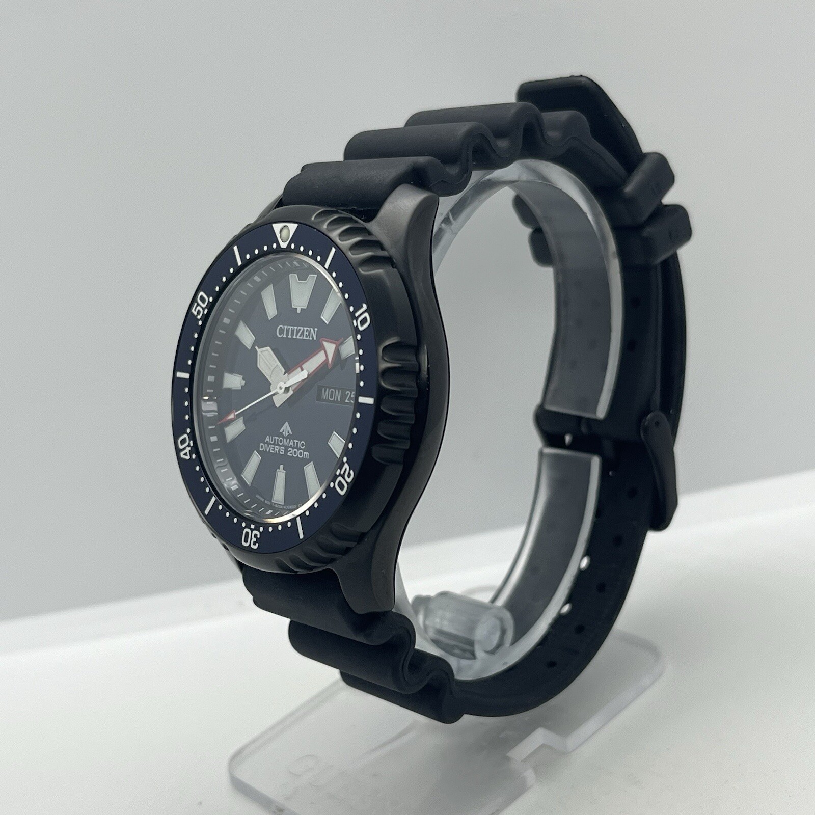 Citizen Promaster Men’s Automatic Diver Black Steel 45mm 20ATM Watch NY0158-09L