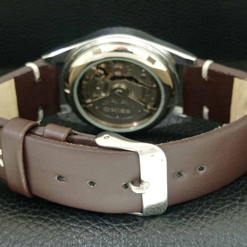 REFURBISHED SEIKO 5 AUTOMATIC 6309A JAPAN MENS VINTAGE SILVER WATCH a442821-1