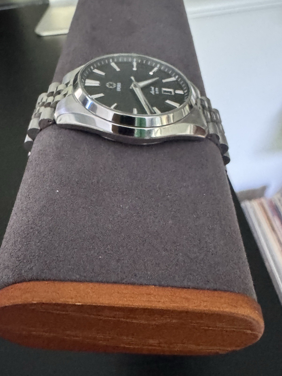 Erebus Ascent 41mm Automatic 100m Black Dial Stainless Bracelet Box Papers