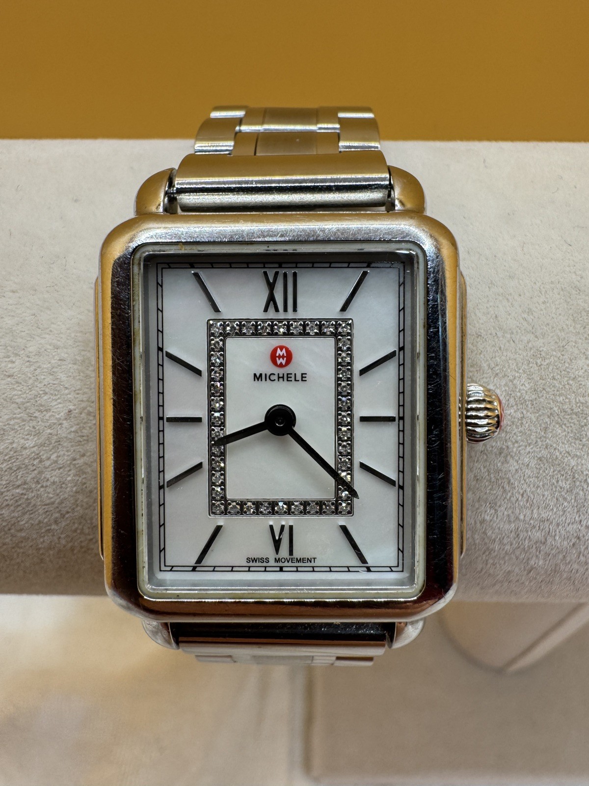 Michele Deco II Women’s watch, Diamond Detail, new battery/band