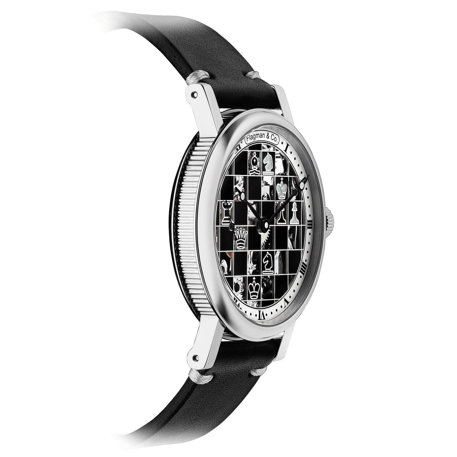 Сhess watch, Skeleton watch, Handmade watch, Mechanical watch, Artisan watch