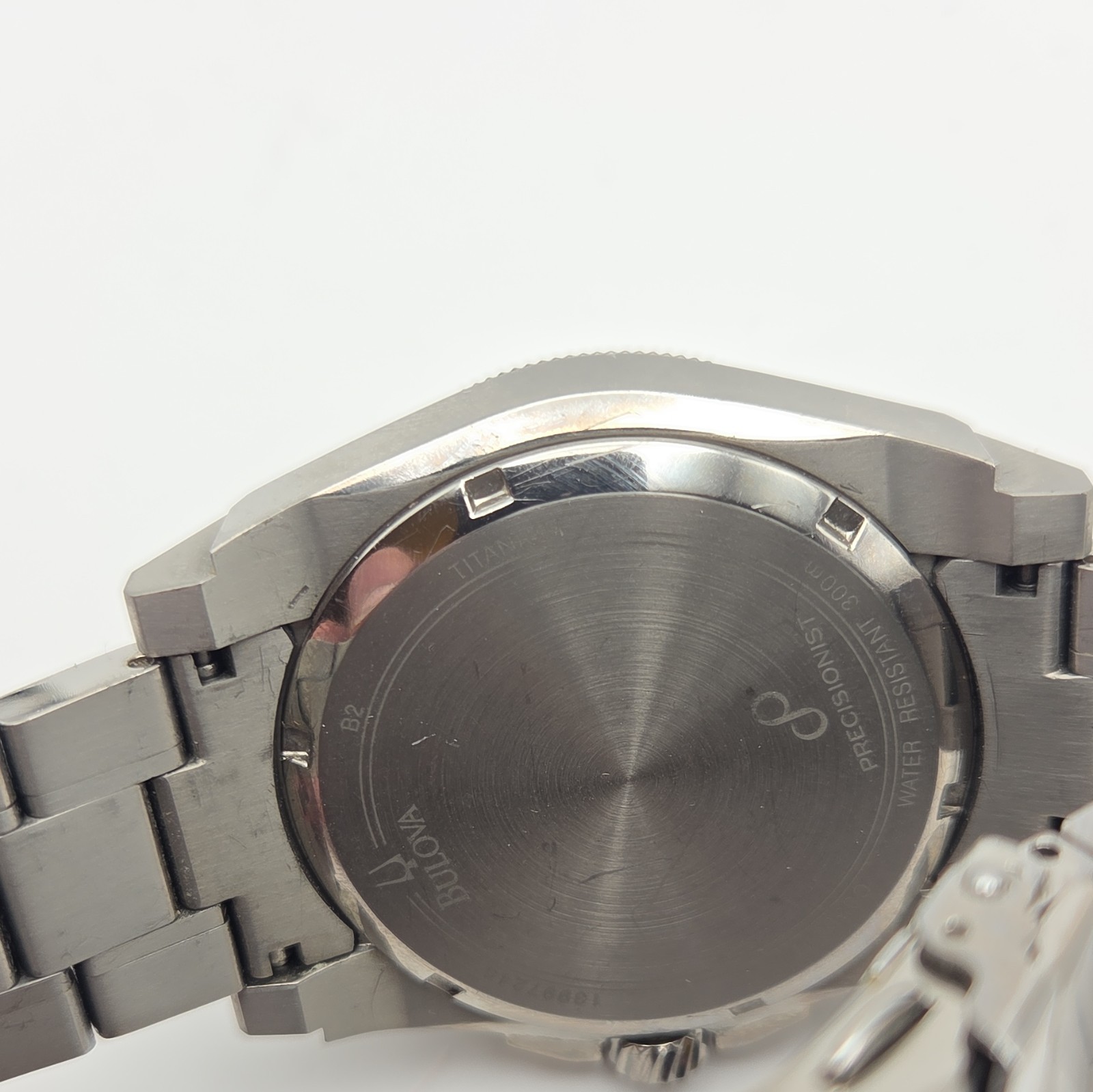 Bulova Precisionist Men’s 46mm Titanium Quartz 300m Black Carbon Dial