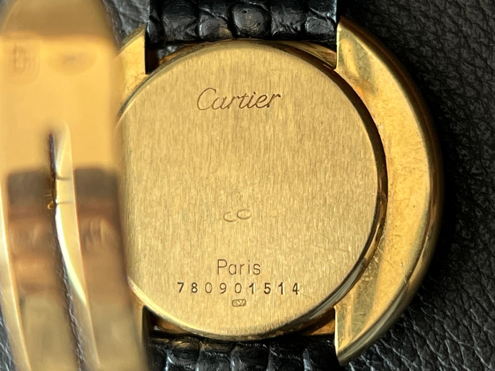 Cartier Paris Vendome Large Automatic Original Deployant Buckle Ca 1970s