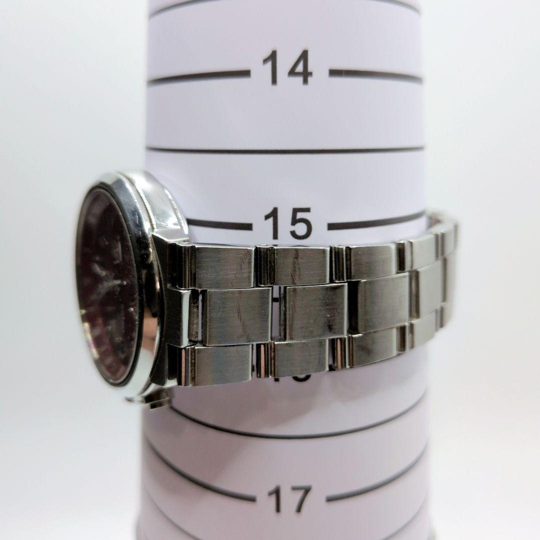 SEIKO 7T92 Quartz Chronograph Silver Red Dial Tachymeter Unisex Used Japan