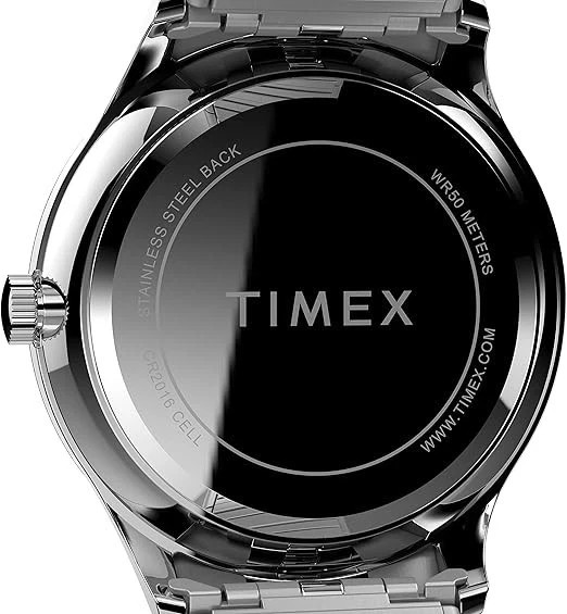 Timex Easy Reader White Dial Men’s Slim Watch 40mm Indiglo WR 50M TW2U39900