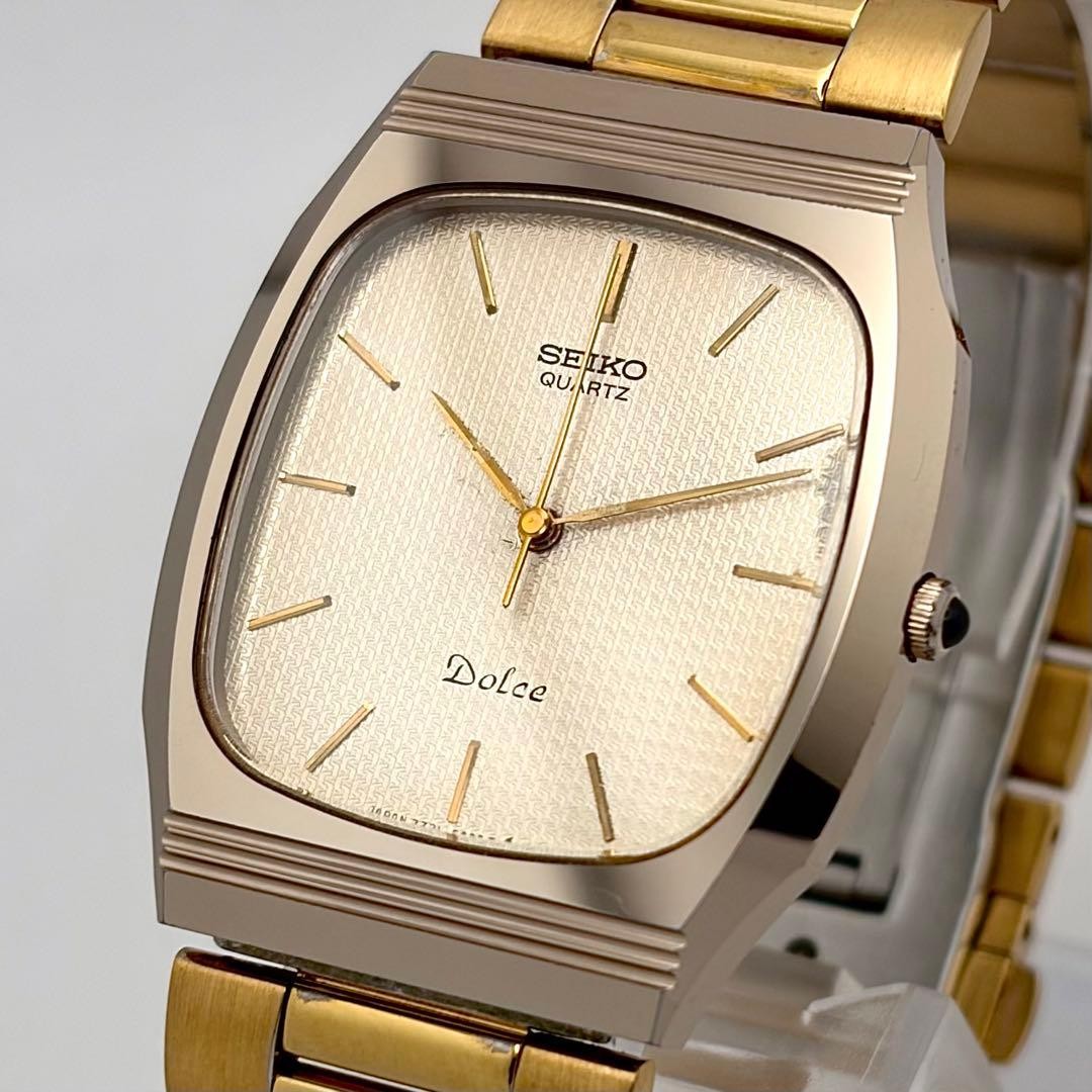 Seiko Dolce Gold Tungsten Vintage Quartz Men’s Watch Japan 074866