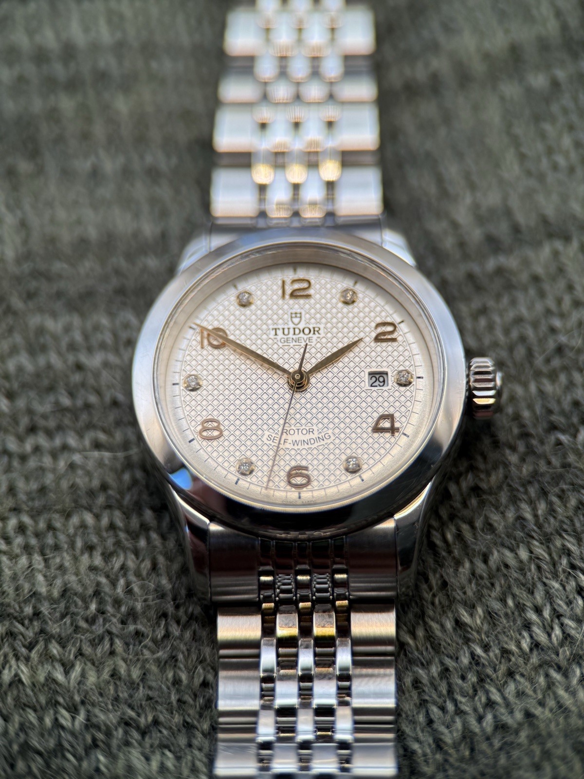 TUDOR 1926 Automatic Silver Dial Diamond Markers SS Bracelet 28mm 🔥🔥