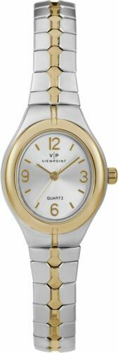 Timex Viewpoint CC3D83200, Women’s 2-Tone Expansion Band Watch, NEW