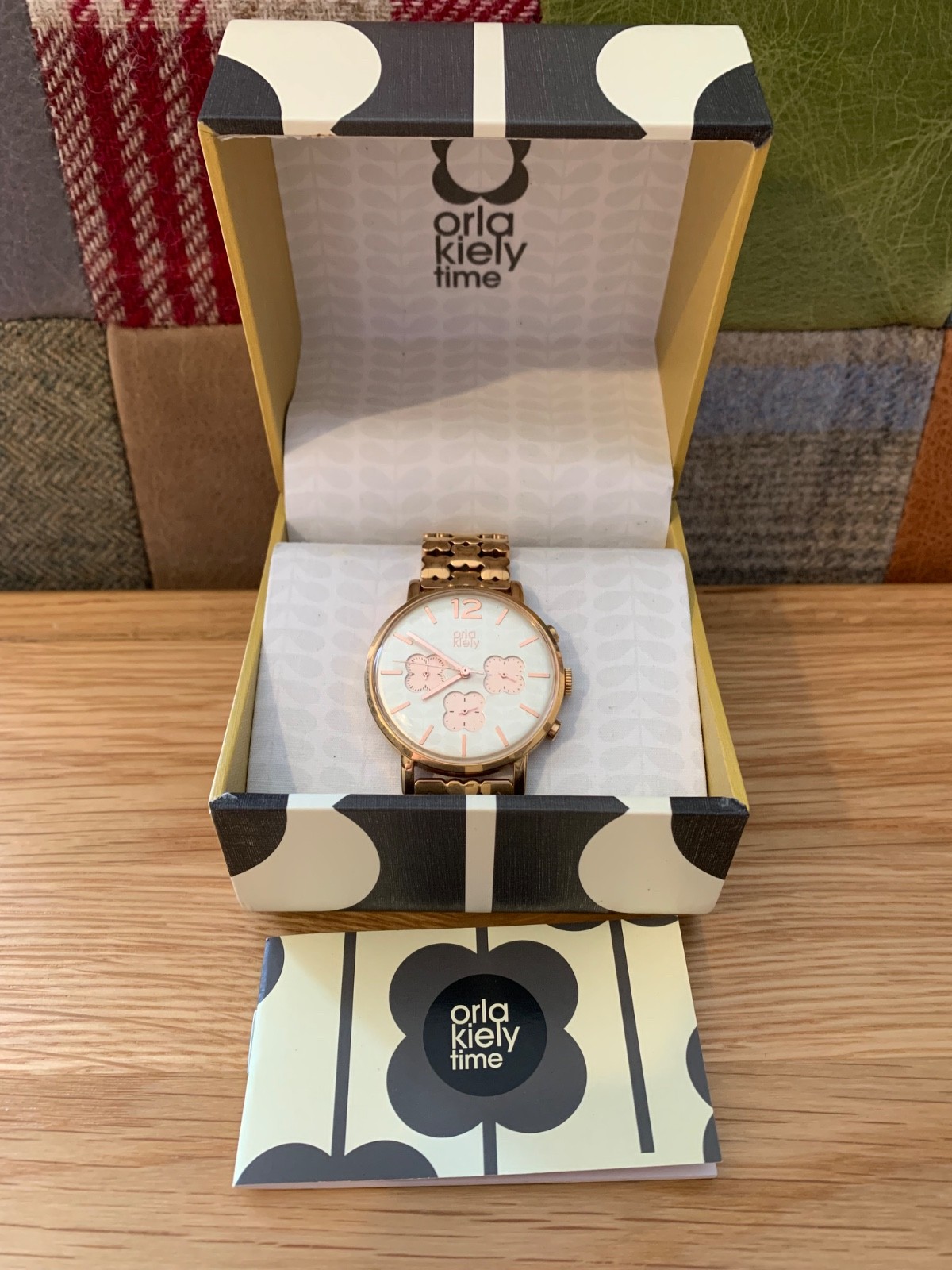 Orla Kiely ladies Frankie OK4004 Chrono Watch Rose Gold RRP £165 *SEE MY OTHERS*