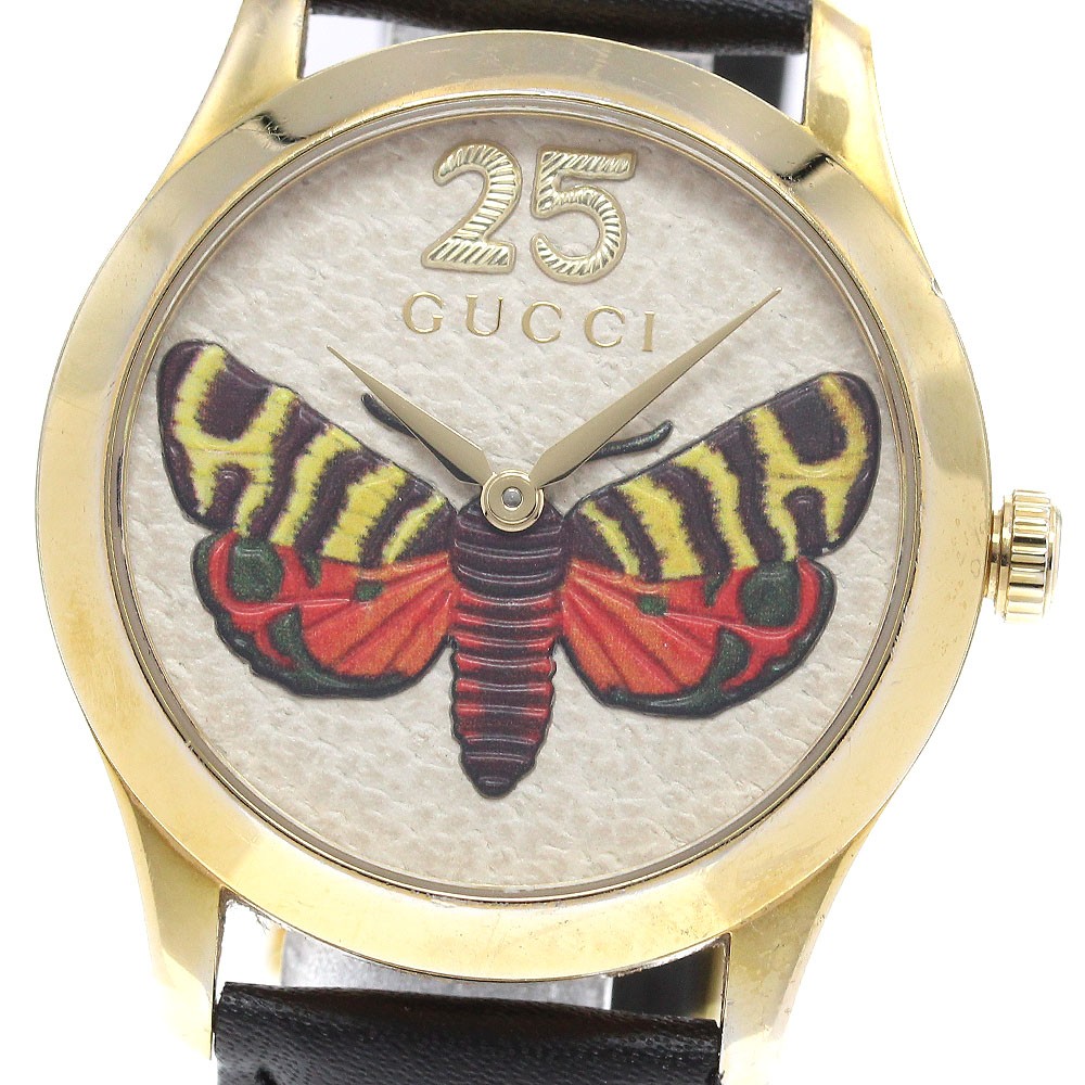 GUCCI G Timeless Butterfly 126.4/YA1264062A beige Dial Quartz Men’s Watch_939798
