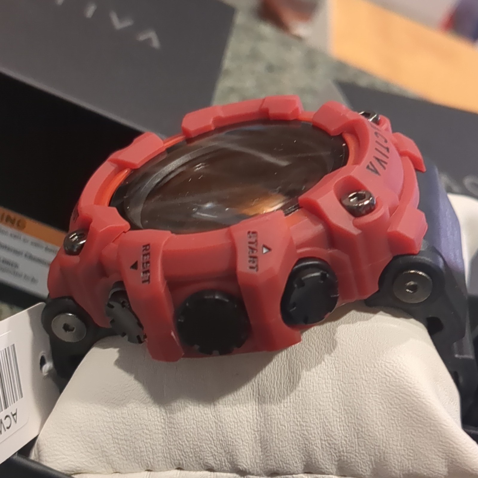 Activa Hexstrike X Invicta 56mm Digital Sport Qrtz Red/Black Resin Case w/ Box