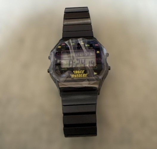 Timex T80 TW2V39900 Space Invaders Digital Watch Black Japanese Limited Unused
