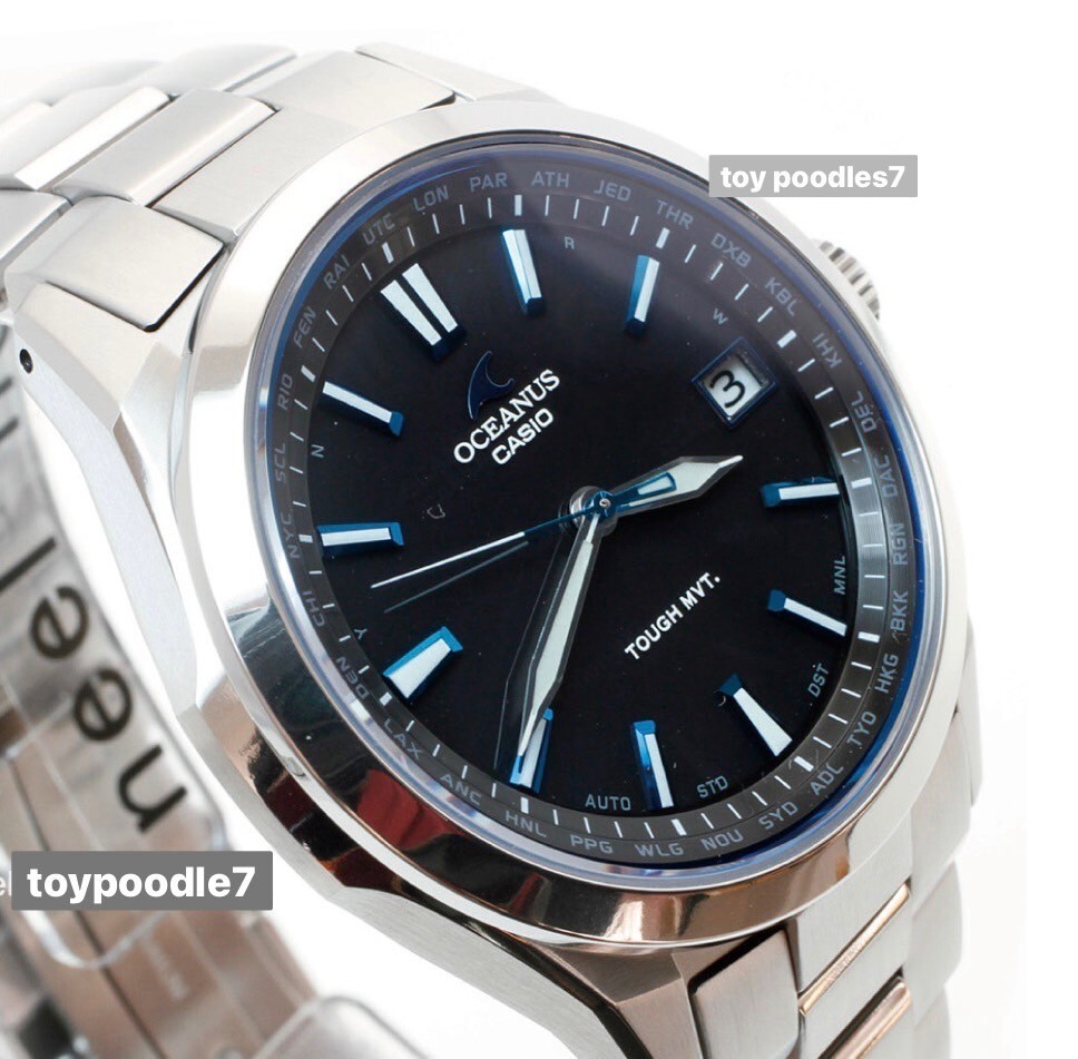 Casio Oceanus OCW-S100-1AJF Titanium Radio Solar Men’s Wrist Watch Black 41.5mm
