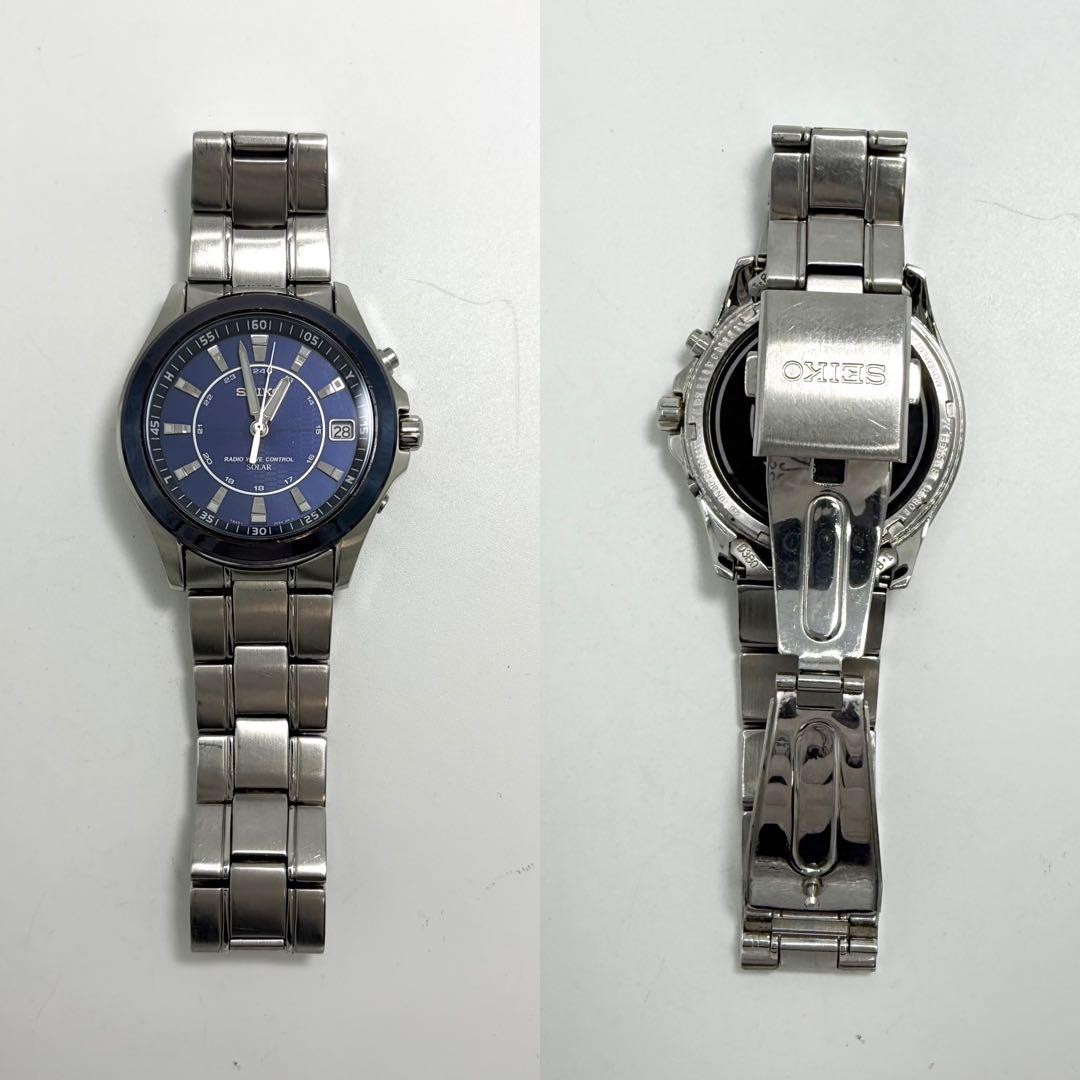 [Working Condition] Excellent Condition SEIKO Spirit Men’s Watch, Blue Dial,