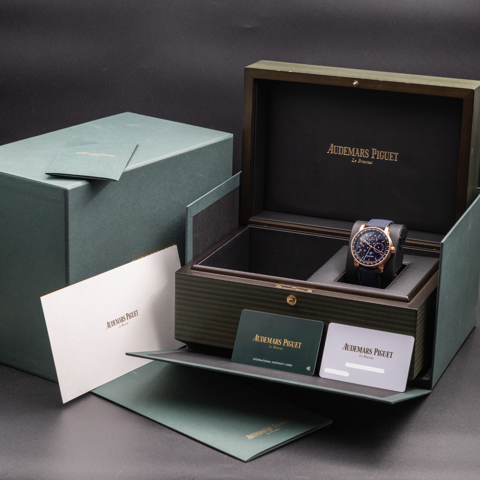 Audemars Piguet Code 11.59 Perpetual Rose Gold 41 Blue Dial Full Set AP 26394OR