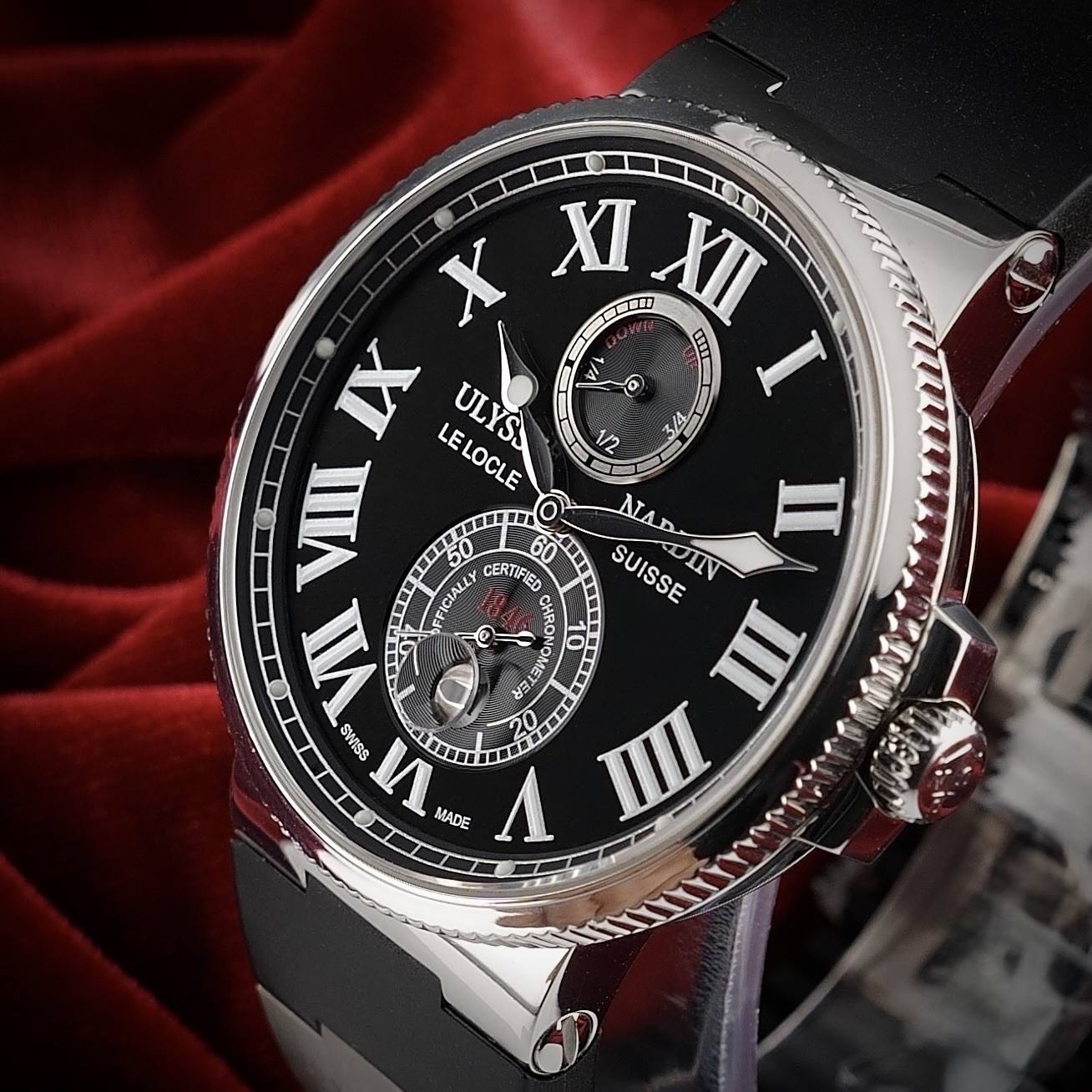 Ulysse Nardin Marine Maxi Chronometer 263-67 Stainless Steel Black Dial 43mm