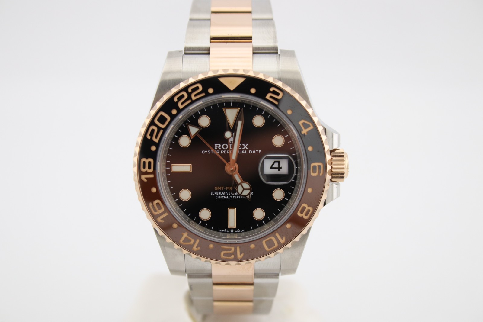 Rolex 2021 GMT-Master II RootBeer 18k Rose Gold and Steel 126711CHNR