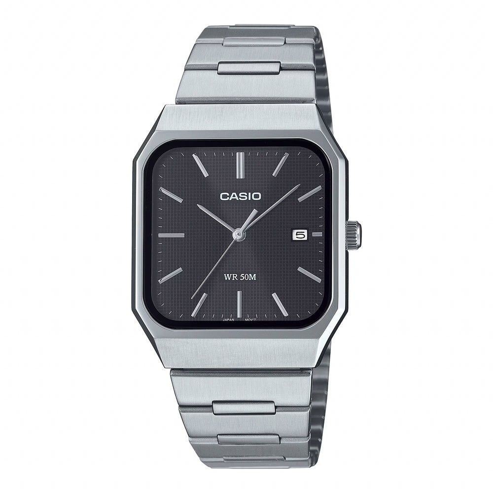CASIO Standard MTP-B185D-1A Black Dial Watch