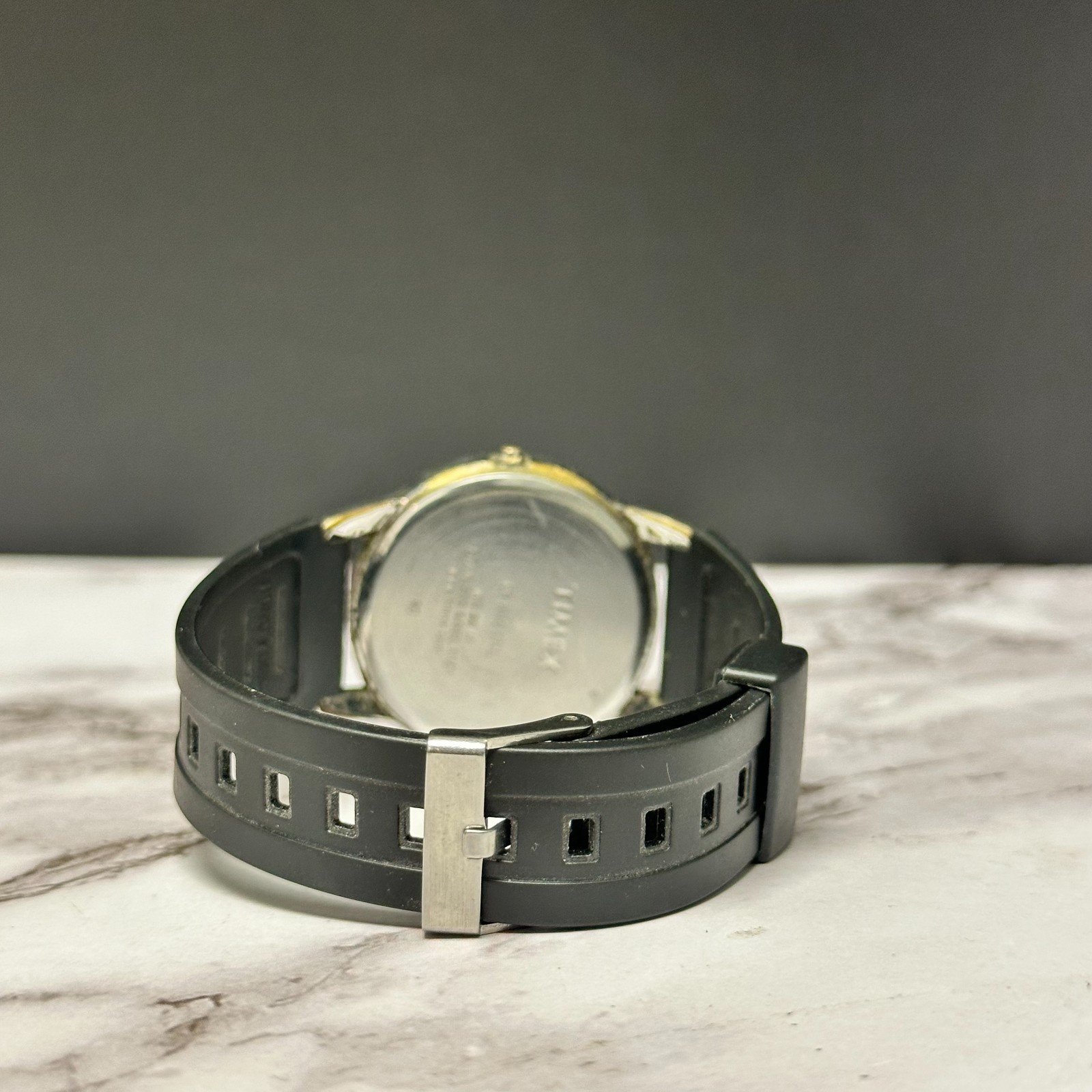 Timex Easy Reader Watch Men Silver Tone MISSING CROWN TOP Working 9.5″