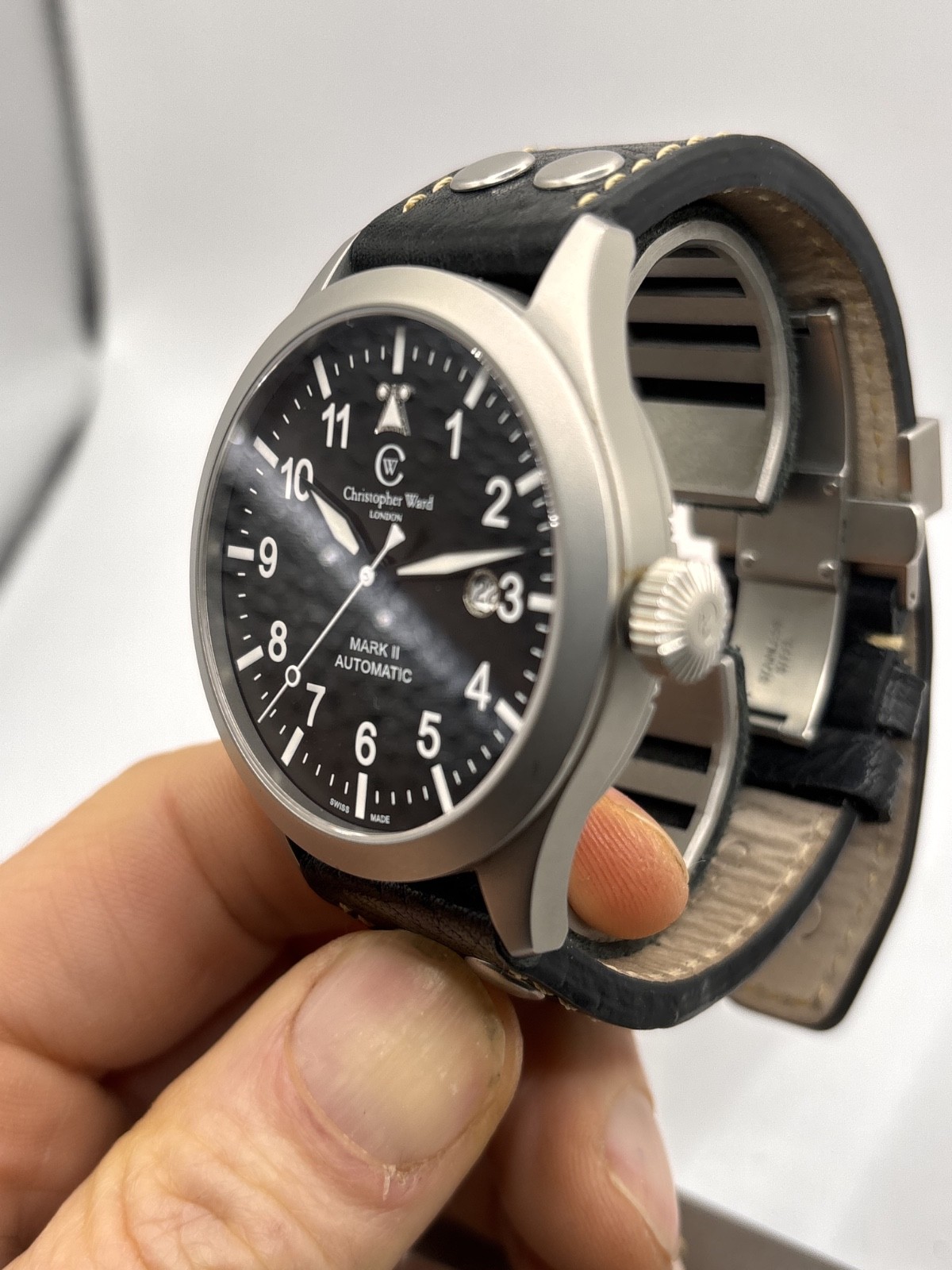 Christopher Ward C8 Pilot Mk2 44mm Aviation watch (06/2011) WH1522